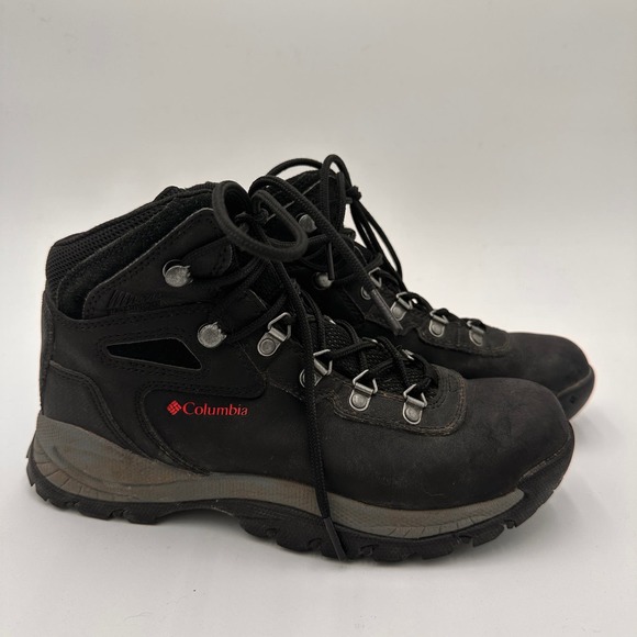 Columbia Shoes Columbia Womens Black Leather Newton Ridge Hiking